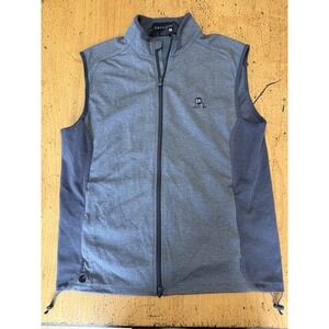 Greyson Vest Mens Medium Gray Sequoia Full Zip Performance Golf Softshell